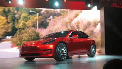 特斯拉入门级电动车Model 3上线36小时订单额达106亿美元