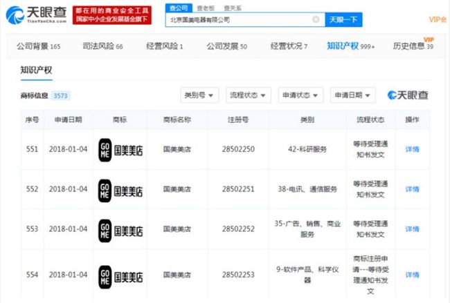 国美电器新增多个名为“国美美店”商标信息进军社交电商
