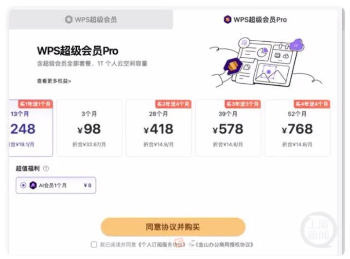 弹窗不断叫交钱金山WPS被曝“套娃式”收费和大数据“杀熟”，客服回应会升级会员体系 ... ...