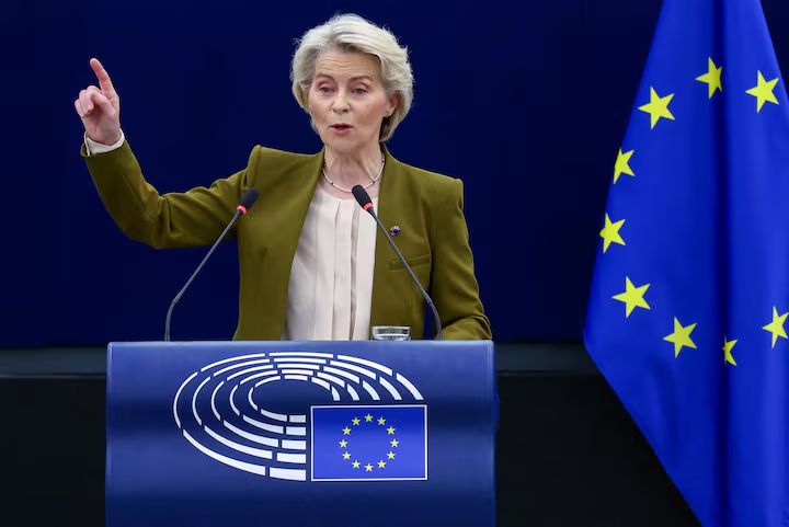 美国挥舞关税大棒，欧盟委员会主席冯德莱恩：欧盟被迫寻求贸易多元化，以减少对美依赖 ... ...