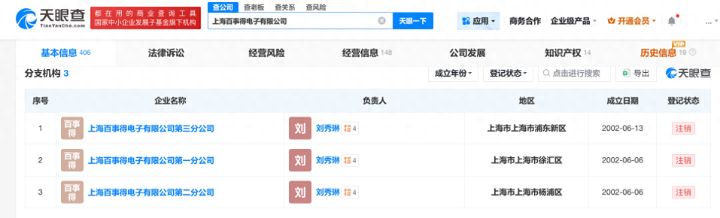 罗技抖音授权运营方上海百事得电子有限公司已成立25年旗下分公司均已注销 ...