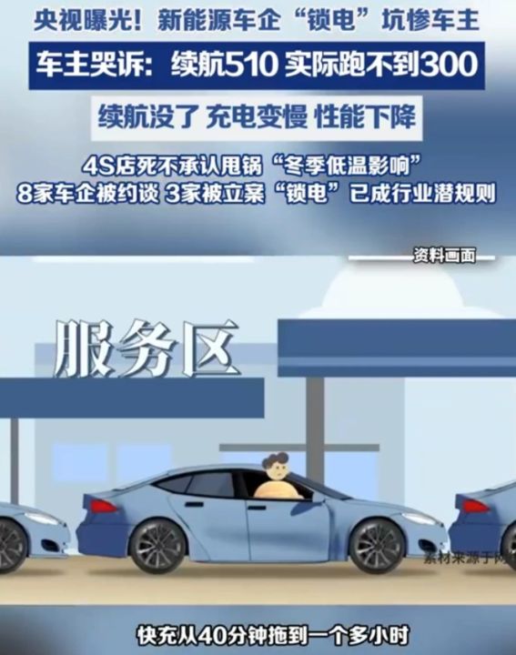 新能源汽车“锁电”乱象激增，比手机降频更狠央视曝光车企暗中限制电池性能以节省数十亿成本 ...