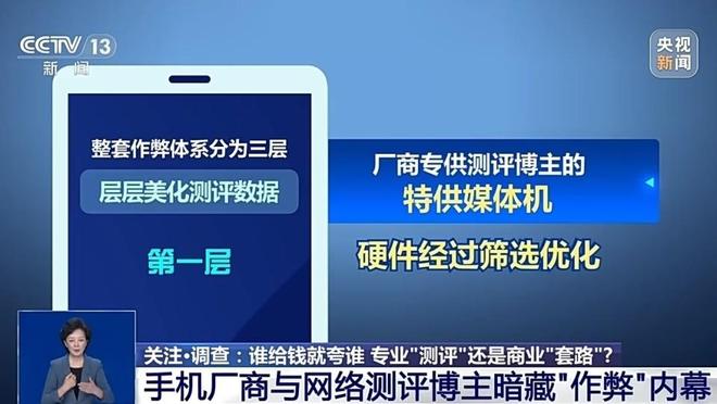 央视撕开测评圈遮羞布：特供机、固件作弊、云端遥控，用户太难了